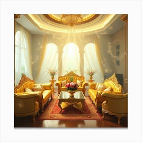 Golden Living Room 1 Lienzo