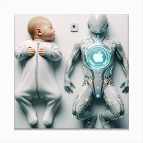 Robot Baby 5 Canvas Print