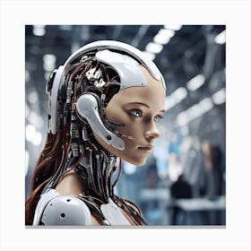 Robot Woman Canvas Print