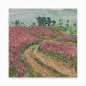 Road Through A Field Canvas Print