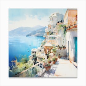 Monet's Mirage: Mediterranean Moods Canvas Print