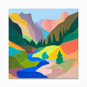 Colourful Abstract Rocky Mountain National Park Usa 8 Canvas Print