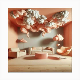 Room With Clouds Canvas Print