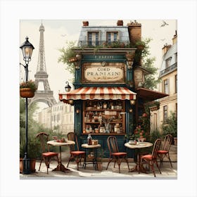 Old Paris By Csaba Fikker 12 Canvas Print
