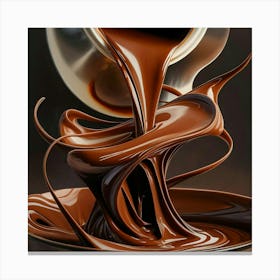 Chocolate Pouring 2 Canvas Print