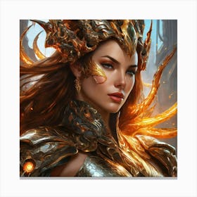 Elven Warrior fv Canvas Print