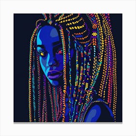 Afro Girl 37 Canvas Print