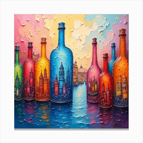 Venice In Bottles 17 Canvas Print