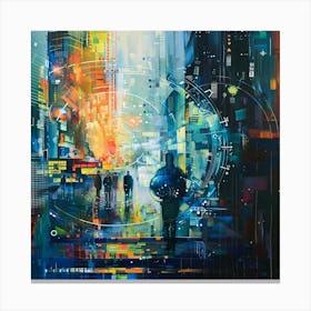 Futuristic Cityscape 3 Canvas Print