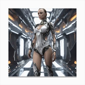 Futuristic Woman 130 Canvas Print