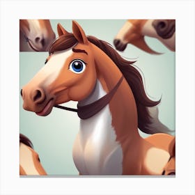 Horse Portrait Canvas Print