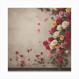 Roses Stock Videos & Royalty-Free Footage Canvas Print