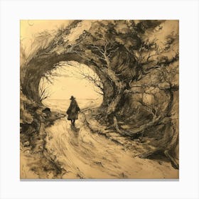 Man In The Woods Canvas Print