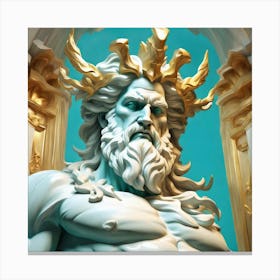 Zeus Statue Canvas Print