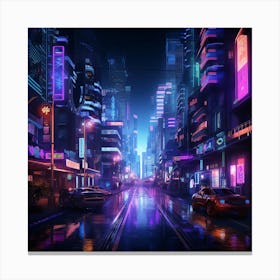 Futuristic City 38 Canvas Print