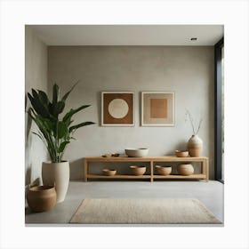 Modern Living Room 59 Canvas Print