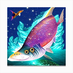 Mermaid Fish Canvas Print