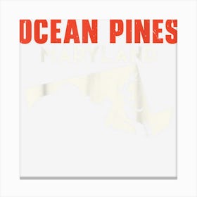 Ocean Pines Maryland Usa State America Travel Marylander Canvas Print