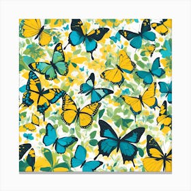 Butterfly Pattern VECTOR ART Canvas Print