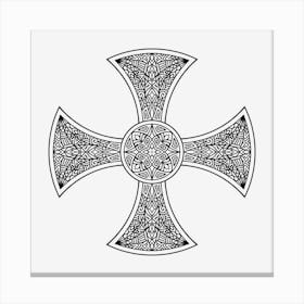 Cross Mandala 06 Canvas Print