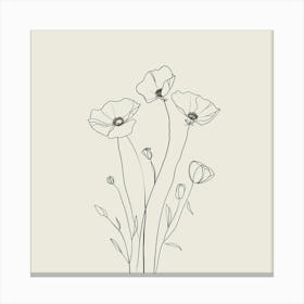 Poppies 25 Canvas Print