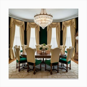 Formal Dining Room Canvas Print