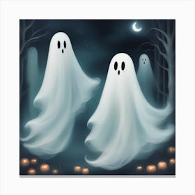 Ghosts In The Woods 3 Canvas Print