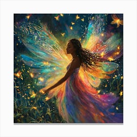 Fairy In The Night Canvas Print