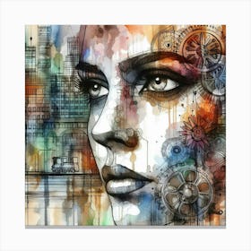 Portrait Of A Woman 76 Canvas Print