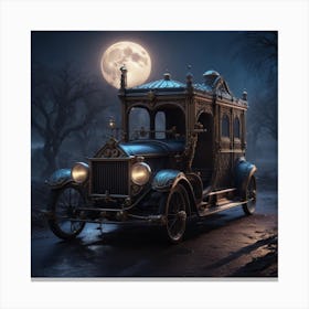 Ghost Car At Night 1 Canvas Print