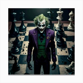 Joker Chess Canvas Print