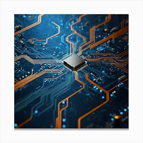 Computer Circuit Board 2 Canvas Print