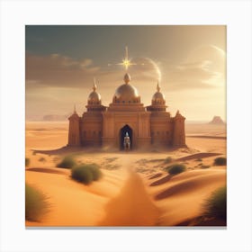 Sand Castle In The Desert 4 Canvas Print