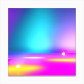Abstract Background With Lights Canvas Print
