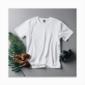 White T - Shirt 3 Canvas Print