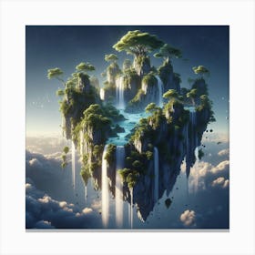 Island In The Sky Canvas Print