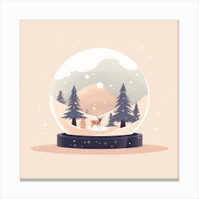 Lapland Finland 2 Snowglobe Canvas Print