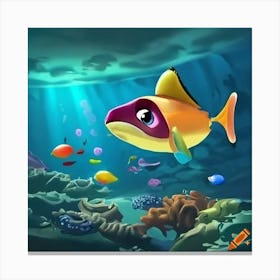 Fish In The Sea Canvas Print