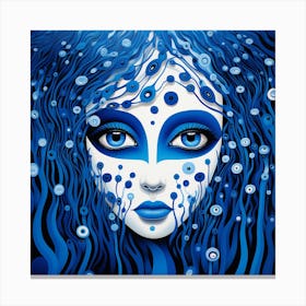 Blue Mermaid Canvas Print