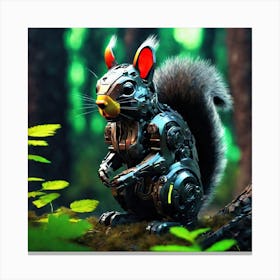 Robot Squirrel 1 Canvas Print