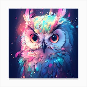 Colorful Owl Canvas Print