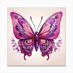 Purple Butterfly Canvas Print