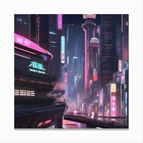 Futuristic City 31 Canvas Print