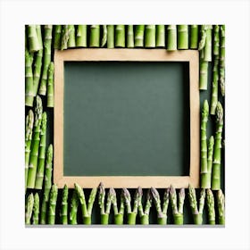 Asparagus In A Frame 2 Canvas Print