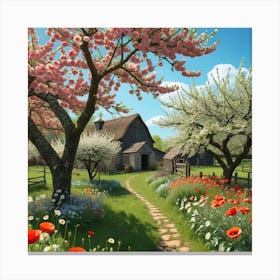 Spring Day In The Country Canvas Print