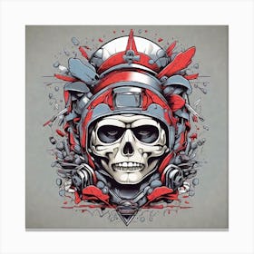 Skull And Crossbones 3 Canvas Print