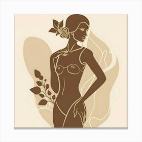 Woman In A Bikini 2 Canvas Print