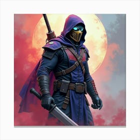 Mortal Kombat Ninja Fighter Concept Art (577) Canvas Print