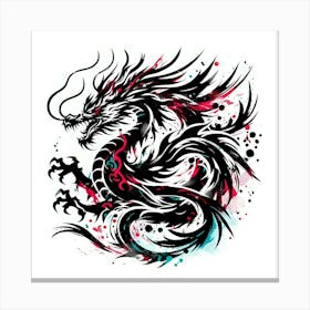 Dragon Tattoo Canvas Print