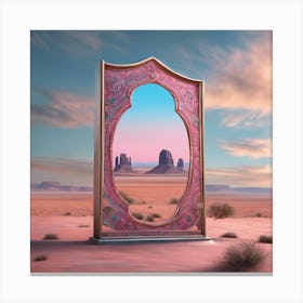 Window of desert2 Canvas Print